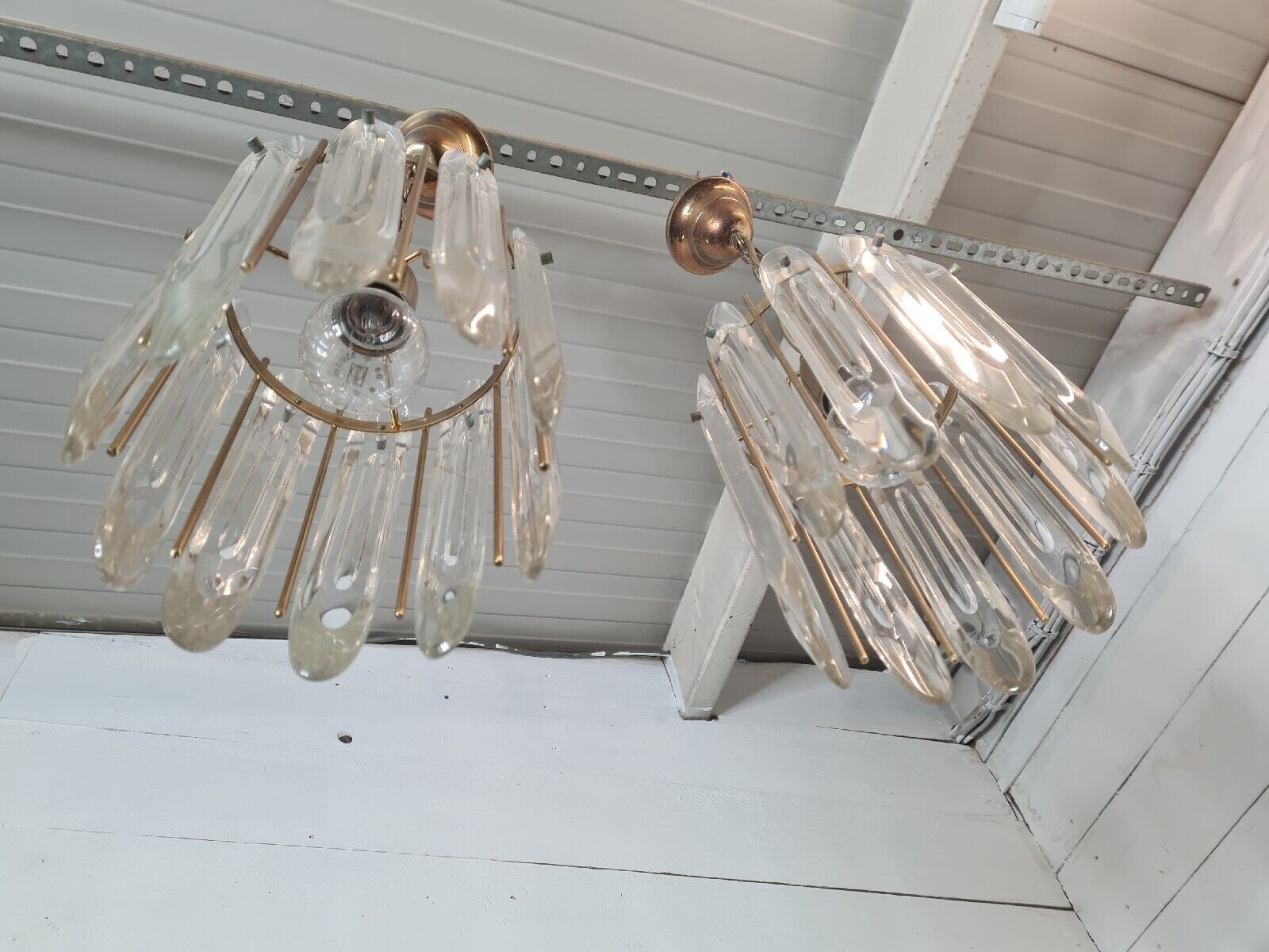 Chandeliers Murano Crystal ceiling lamps from the 70