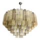 Luxury Huge Champagne E Fumè “Tronchi” Murano Glass Chandelier in Venini Style