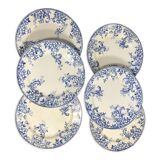 6 flat plates iron earth XIXth Choisy the king