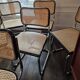 Set of 6 Cesca B32 Marcel Breuer black vintage chairs Made in Italy
