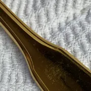 Moka spoons, gold metal, Vendôme model by Christofle