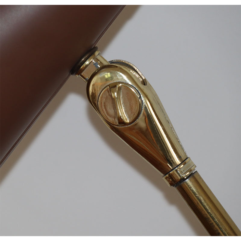 Vintage desk lamp double casserole in metal and brass, 1960