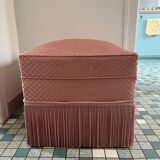 Repose Pied en Tissu Rose