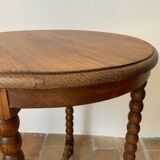 Turned wood table