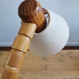 Scandinavian articulated pine lamp