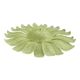 Contemporary Venetian Sunflwer Murano Glass Green Flush Mount