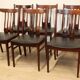Set of 6 Scandinavian chairs in rosewood, 1960.