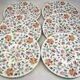 Minton, 6 assiettes plates modèle Haddon Hall, 27 cm, parfait état.