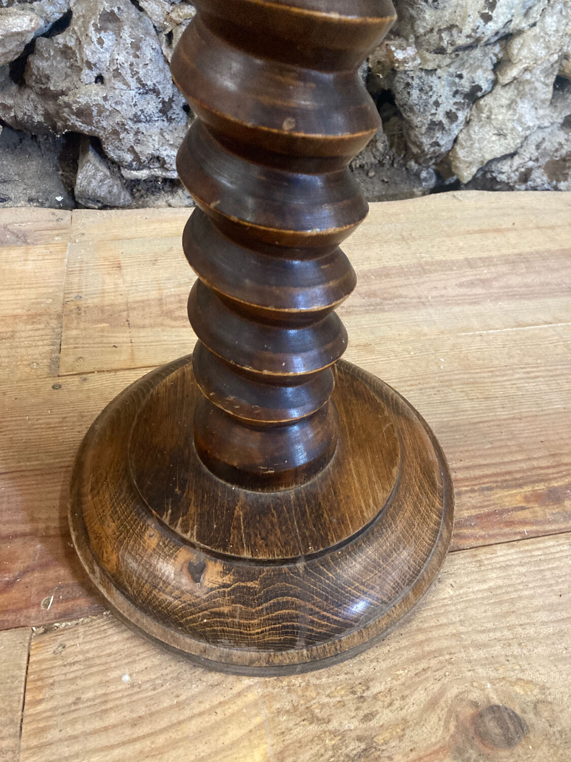 Twisted wooden column