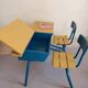 Bureau d'écolier Vintage restauré