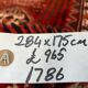 Vintage Traditional Tribal Rug 284x175 cm Wool Oriental HandMade Rug, Red Black