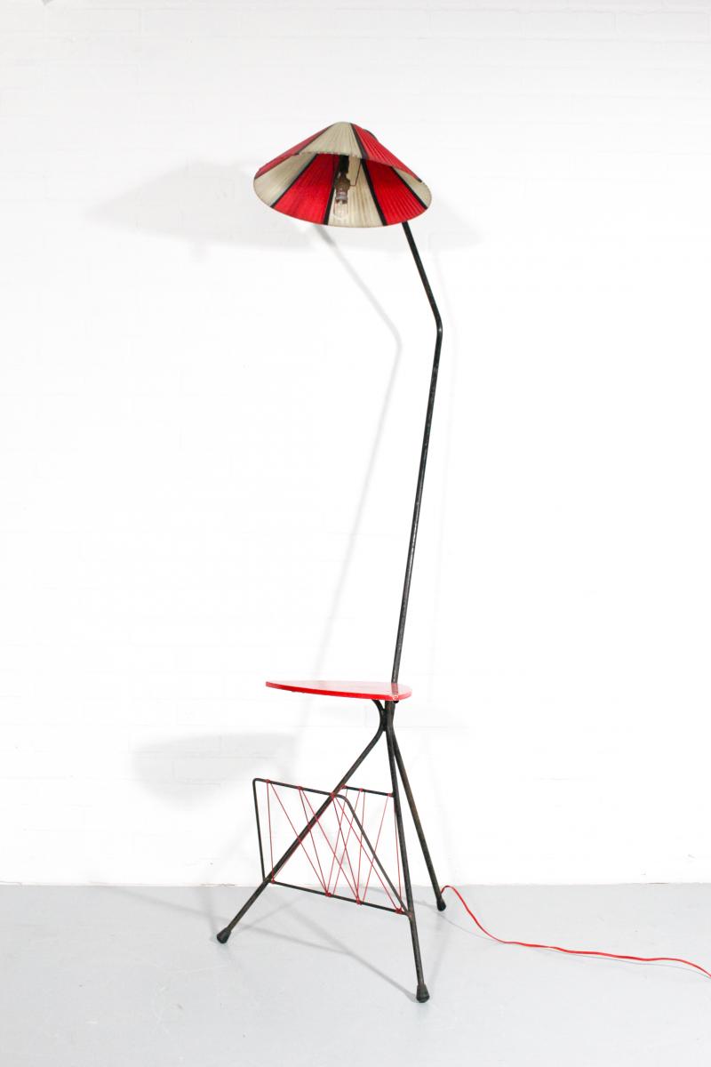 Vintage French Table Tripod Lamp, 1950