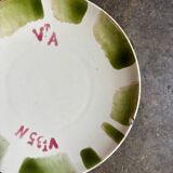 Green chromatic dessert plate no. 2