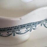 Earthenware saucière signed Salins
