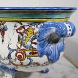 Gien earthenware planter, renaissance style – early twentieth century