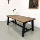 Modern solid oak dining table