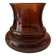 Vase en verre ambré avec un motif en relief