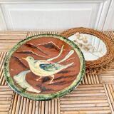 Decorative cut dish in terracotta