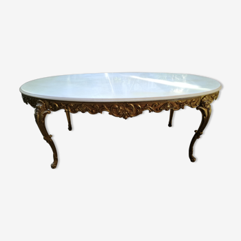 Table basse en mabre Louis XV