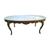 Table basse en mabre Louis XV