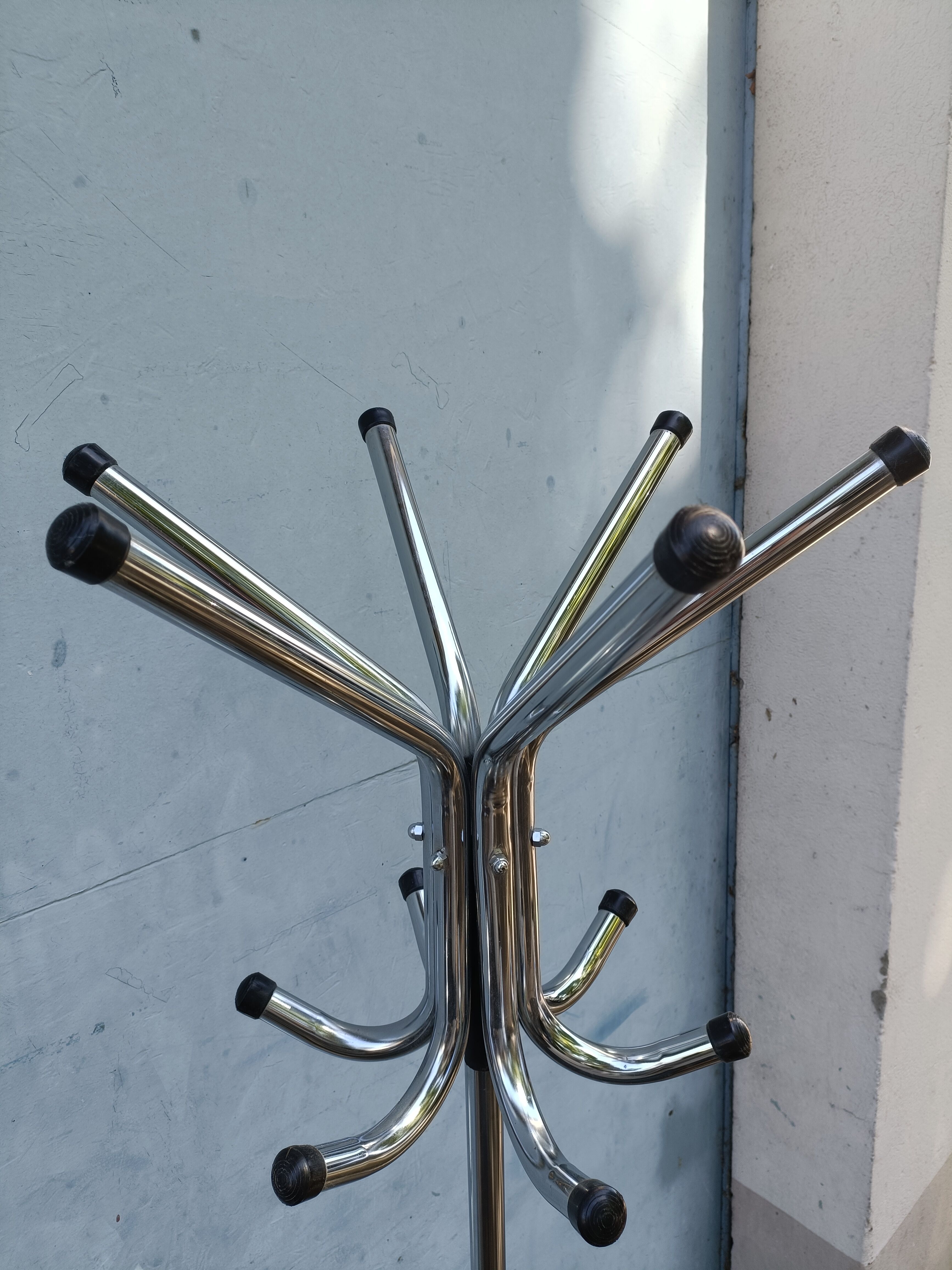 Vintage chrome coat rack