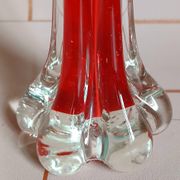 Soliflore en verre soufflé style Murano