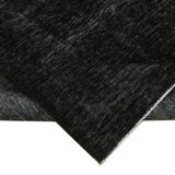 Handmade oriental overdyed 300 cm x 400 cm black wool carpet