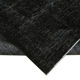 Handmade oriental overdyed 300 cm x 400 cm black wool carpet