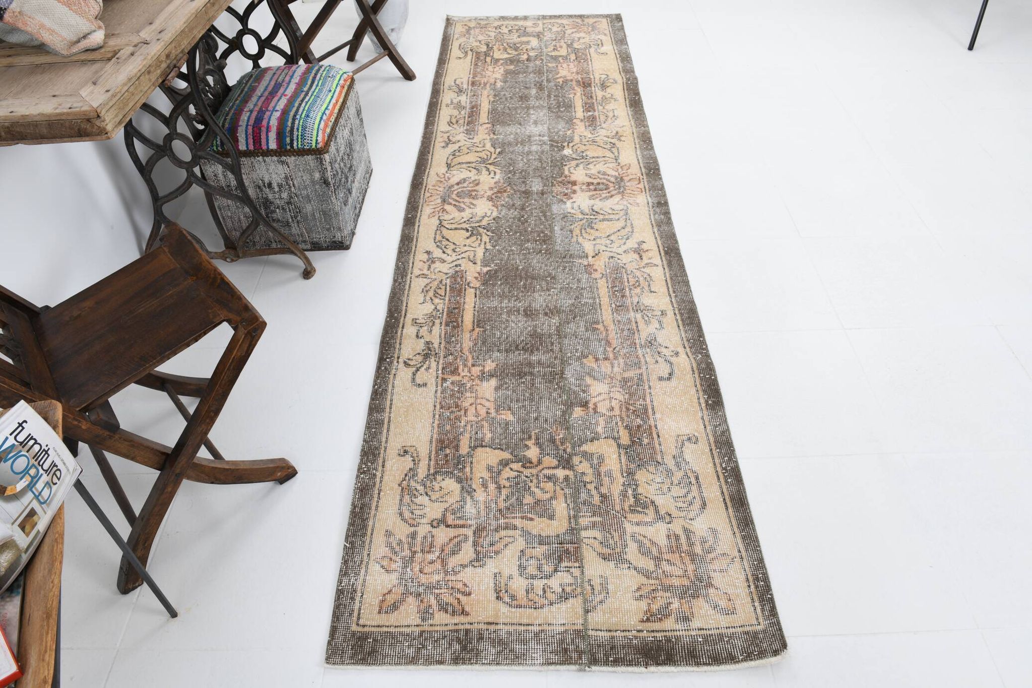 Tapis de course oriental turc 3x10, 84x306Cm