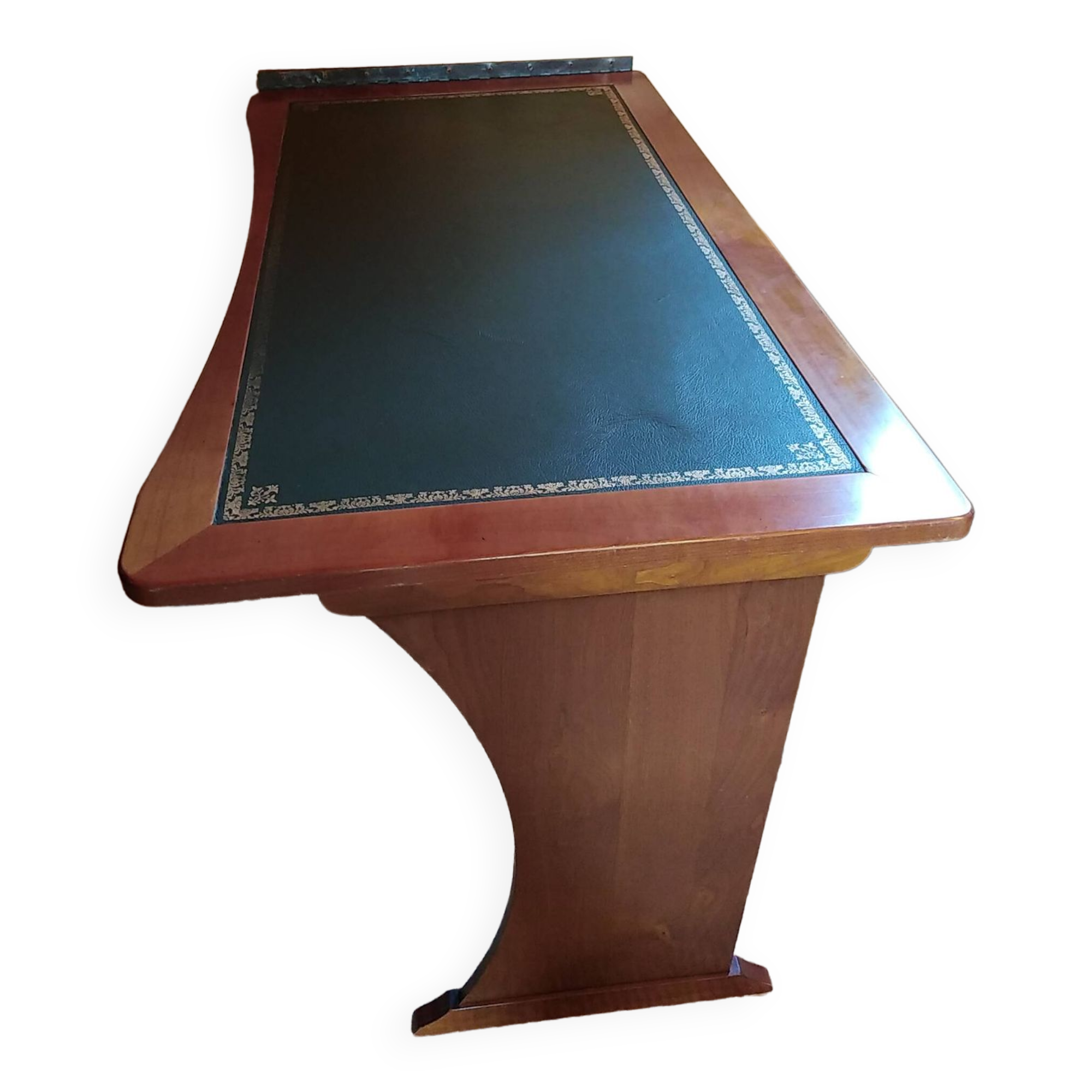 Wall-mounted writing table in cherry wood. retractable.