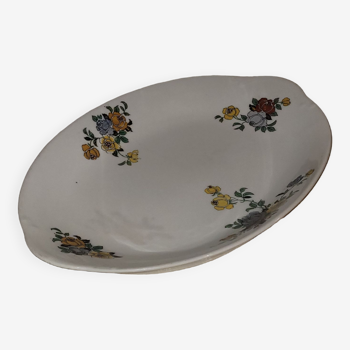 plat fleurs - ancien - vintage