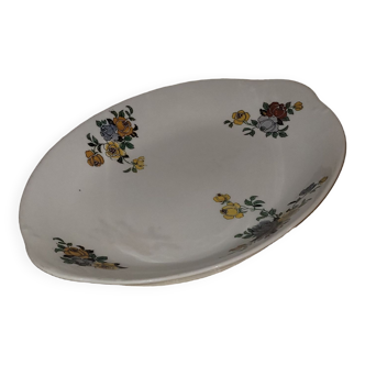 plat fleurs - ancien - vintage