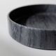 Large vintage marble bowl from the 1970s, dark grey.