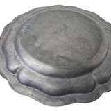 Ancien plat assiette en étain Louis XV
