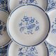 Set of 10 Moulin des Loups dinner plates, Alain