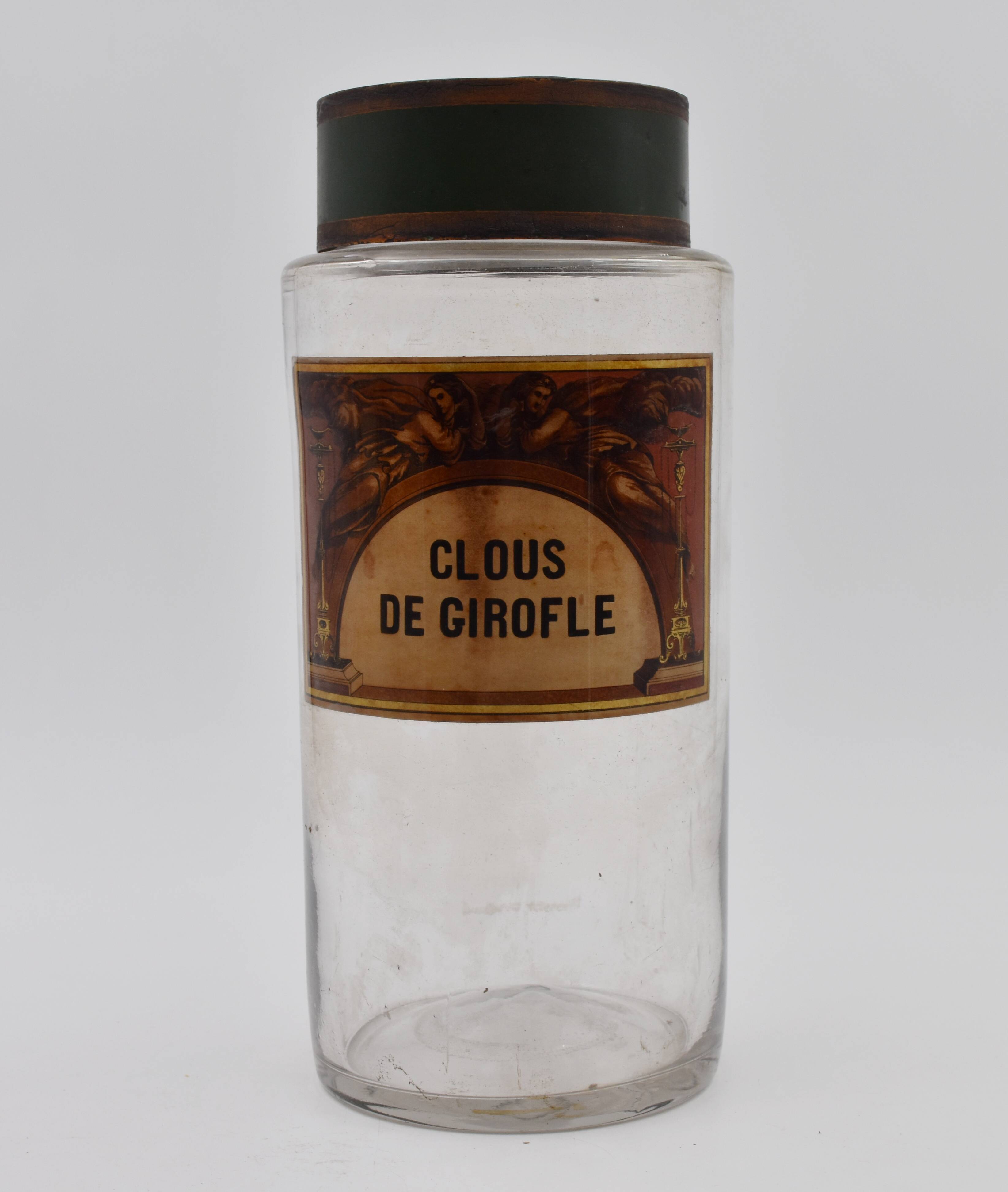 Bottle of ancient aphoticaria Cloves