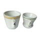 2 cups brulots in porcelain thick bistro late 19 eme