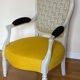 Fauteuil Victoria, style Louis Philippe