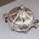 Antique Decorative Caviar Dish Caviar Serving, Silver Quadruple Plate Lid, Spoon