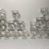 Antique champagne glasses