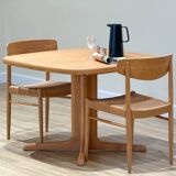 Danish Double Extending Oak Dining Table from Skovby, 1960s