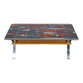 Glazed ceramic coffee table – 1960