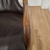 Vintage armchair in Manila style, Denmark, 1960s