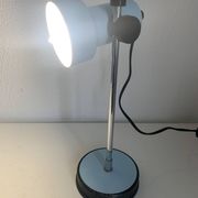 Vintage 1960s Veneta Lumi sky blue desk lamp - 30 cm