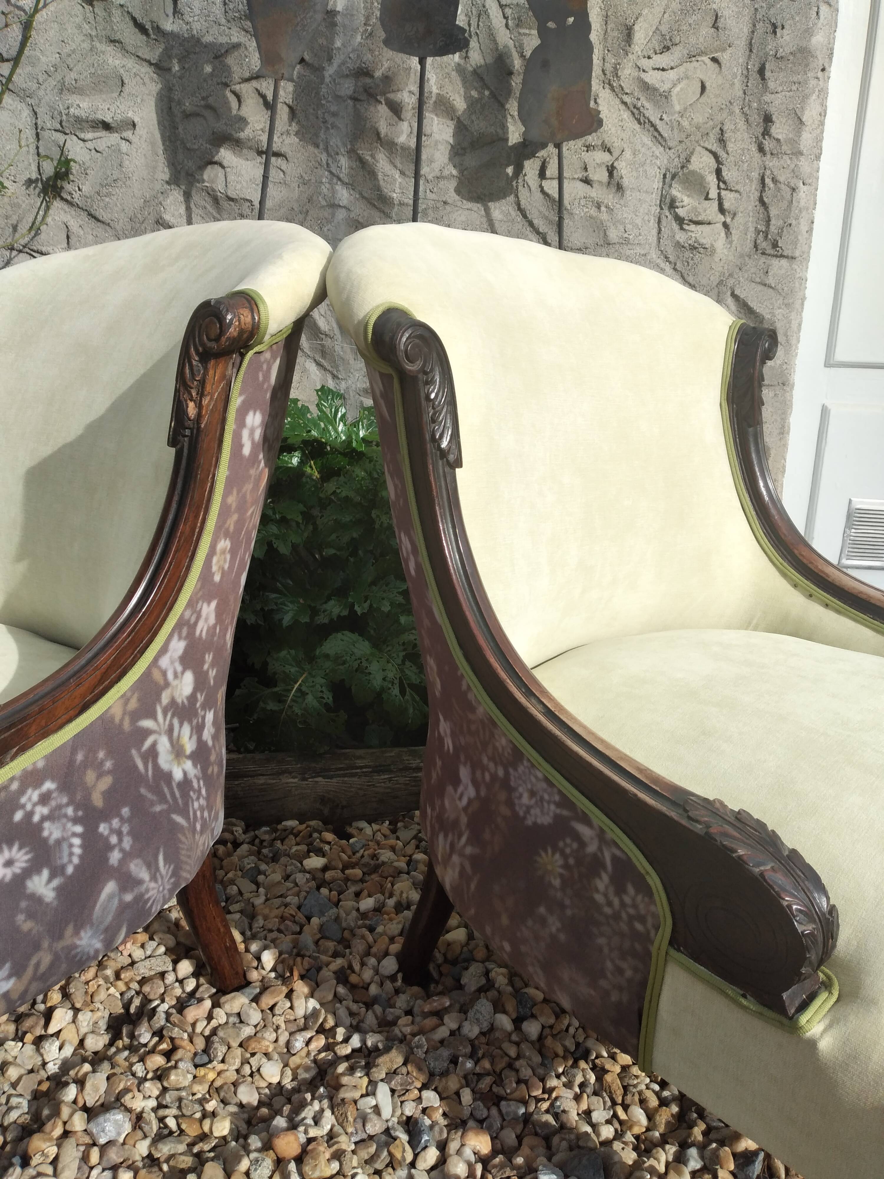 Pair of 19th century armchairs