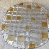 Plat rond en cristal