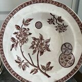 Lot of 4 Deep Plates Earthenware Ceramic Iron Clay Grand Dépôt Marseille