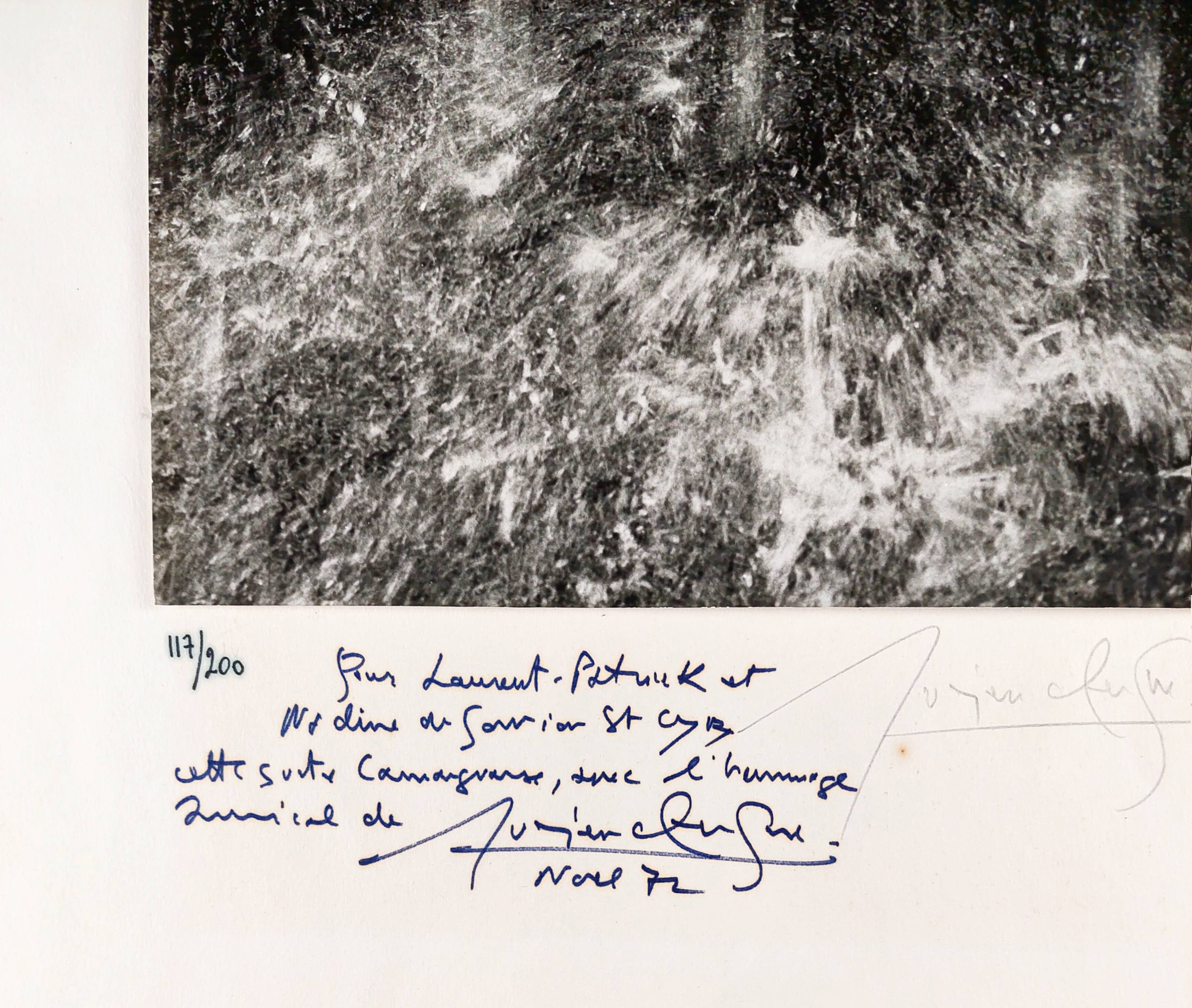 Photography, Lucien Clergue “naked woman under the waterfall”, silver print signed and dated