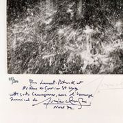 Photography, Lucien Clergue “naked woman under the waterfall”, silver print signed and dated