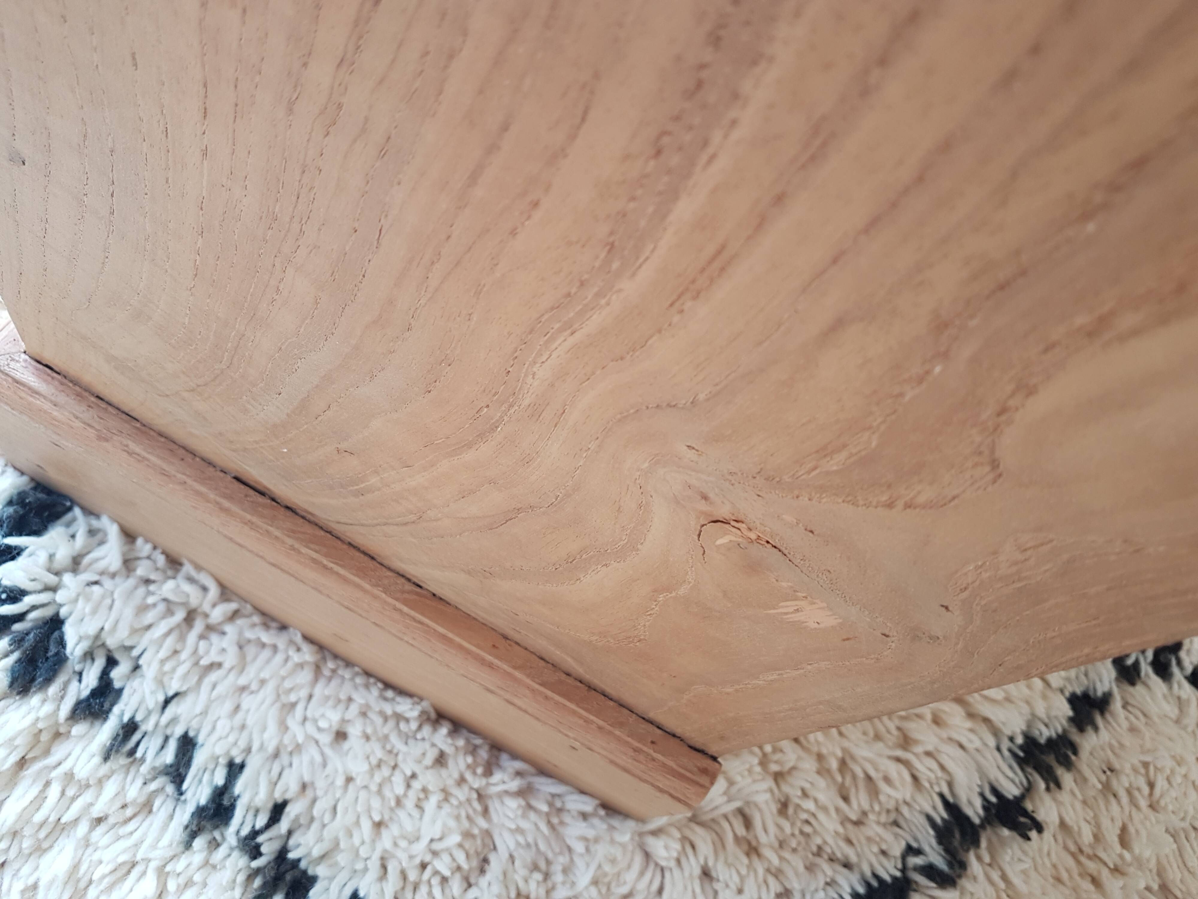 Old renovated solid wood chest of drawers